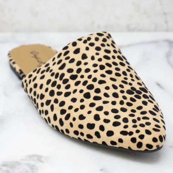 🎉 HP 🎉 NIB Suede Spotted Mules - Picture 4 of 10